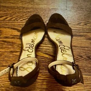 Sam Edelman Dark Brown Heeled Sandals